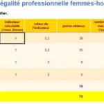 Index égalité hommes  et femmes